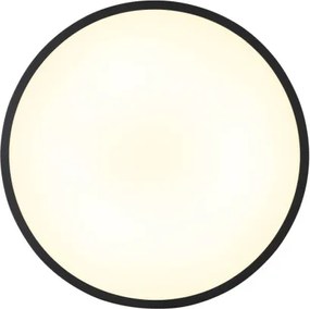 Globo 41566-32S Mennyezeti lámpa, matt fekete műanyag, fehér műanyag, felfelé is világít "háttérvilágítás", ø: 400mm, M: 40mm, tartozék: LED 32W 230V, 3250lm forrás, 1300lm kimenet, 4000K