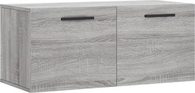vidaXL szürke sonoma színű szerelt fa faliszekrény 80 x 36,5 x 35 cm