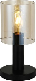 Italux glamour modern asztali lámpa sardo borostyán fekete itxtb-5581-1-bk+amb