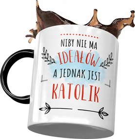 Fekete Bögre Katolikusoknak Nincs Ideál Nyomtatott Fotó