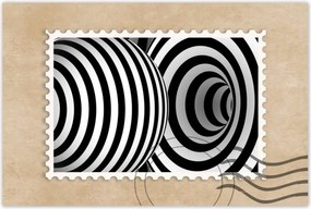 Poszterek 90x60 Absztrakt fekete-fehér