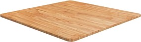 vidaXL világosbarna kezelt tömör tölgyfa négyzet asztallap 70x70x1,5cm