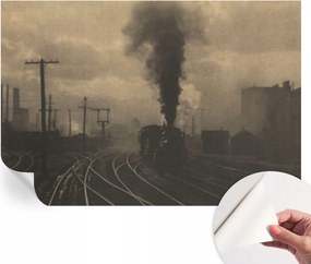 Öntapadós tapéta Fali furnér 3D hatás Ipari tájkép 152x104 cm