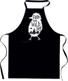 Kötény Nyomtatott vicces konyha Find Your Wild Side pamut ajándék