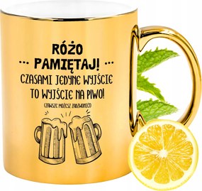 Prémium Arany Csillogó Bögre Rózsa Ajándék Nyomtatott Fotóval