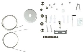 LED Csillár zsinóron SAMSUNG CHIP LED/40W/230V 6400K fekete