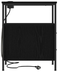 Éjjeli Szekrények 2 pcs Musta tammi 30 x 48 x 61 cm Faanyag