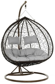 Függőfotel 135x115x210cm barna Babilon-XXL-Brown