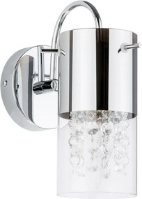 Marqu átlátszó fali lámpa kristályokkal