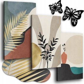 Vászonkép 150x70 cm Nappali Képek Boho Geometrikus Triptichon 3x