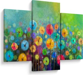 Kép - Absztrakt virágok (90x60 cm)