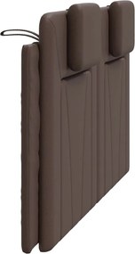 barna műbőr fejtámla párna Viana 160 cm