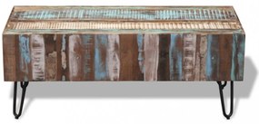 tömör újrahasznosított fa dohányzóasztal 100 x 50 x 38 cm