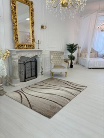 Nora 6032 bézs modern szőnyeg 160x230 cm