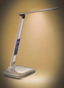 Szabályozható LED asztali lámpa 6W-os kijelzővel, fehér