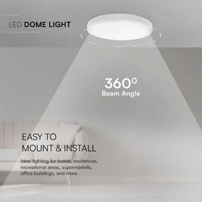 LED fürdőszobai mennyezeti lámpa LED/24W/230V IP44 3000K átm. 29 cm fehér