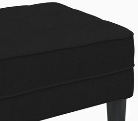 Pad Black 113x57x39 cm Szövet