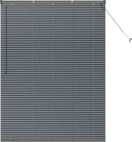 vidaXL Zsalugáter Redőnyök Sötétszürke 175 x 125 cm Alumínium