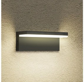 Brilagi - TESSI LED/10W/230V fekete kültéri fali lámpatest IP54