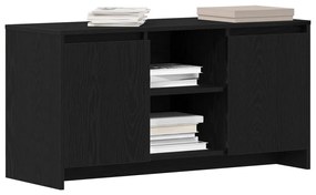TV Szekrény Fekete Tölgy 102x37,5x52,5 cm Mérnöki Fa