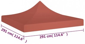 terrakotta tető partisátorhoz 3 x 3 m 270 g/m²