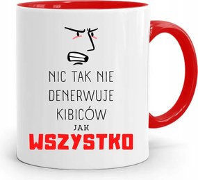 Szurkolóknak Szurkolói Bögre Piros Ajándék nyomott mintával