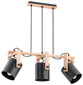 Csillár zsinóron TROIS 3xE27/60W/230V