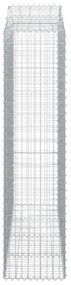 3 db íves horganyzott vas gabion kosár 200x50x200/220 cm