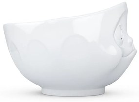 Fehér 'huncut' porcelántálka - 58products