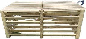 Kétrekeszes komposztáló 1600 literes fedéllel