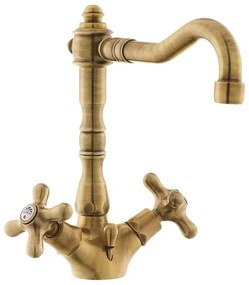 Paffoni Ricordi mosdó csaptelep leeresztőszeleppel bronz IR085BR