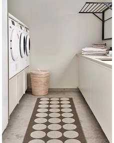 Barna-bézs kültéri-beltéri futószőnyeg 70x240 cm Hugo Walnut Linen – Pappelina