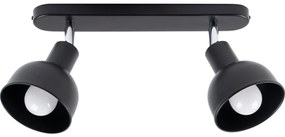 Sollux SL.1317 - Spotlámpa ELBA 2xE27/15W/230V fekete