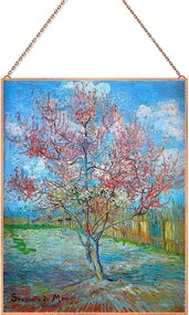 Van Gogh - Peach Tree in Bloom üvegkép, falikép