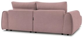 Világos rózsaszín sarokkanapé Aden – Bobochic Paris