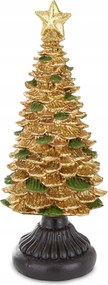 Karácsonyfa Figura Arany-zöld 25x10x10cm 171467 Art-Pol