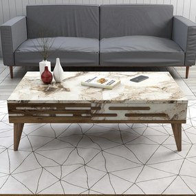 Valensiya - Walnut, White, Marble