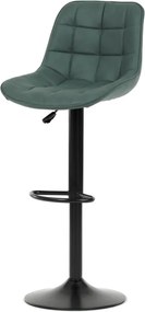 Bárszék zöld színben, szövet kárpittal AUB-V3066 GRN3