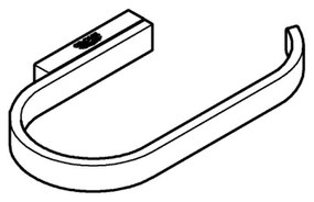 GROHE 41068AL0 - SELECTION grafit WC-papírtartó