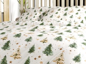 Pamut ágynemű CHRISTMAS FOREST színes kivitel Ágyneműhuzat mérete: 70 x 90 cm | 140 x 220 cm