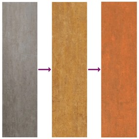 rozsda színű corten acél kerti magaságyás 129 x 129 x 45 cm