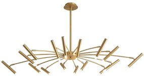 Redo 01-2776 - Csillár rúdon RAYEN 16xG9/10W/230V bronz