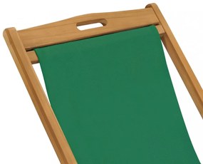 zöld összecsukható tömör tíkfa strandszék
