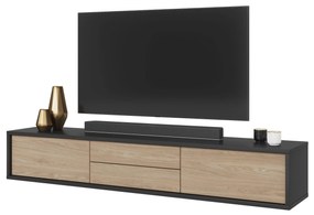TV asztal Fiora 39 (antracit + olajozott tölgy). 1066465