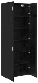 Tárolószekrény Musta tammi 80 x 41 x 225 cm Faanyag
