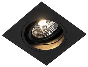 Modern beépíthető reflektor fekete állítható - Chuck 70