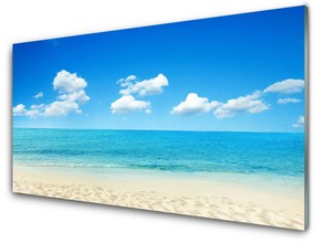 Akril üveg kép Sea Blue Sky 100x50 cm