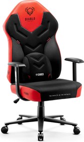 Gamer szék műbőr Normal Size, piros-fekete: Diablo X-Gamer 2.0 Deep Red