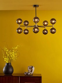Dar Lighting modern mennyezeti lámpa takara matt fekete dartak2354-21