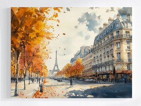 Poszter Város Párizs Franciaország Eiffel-torony Ősz 100x75